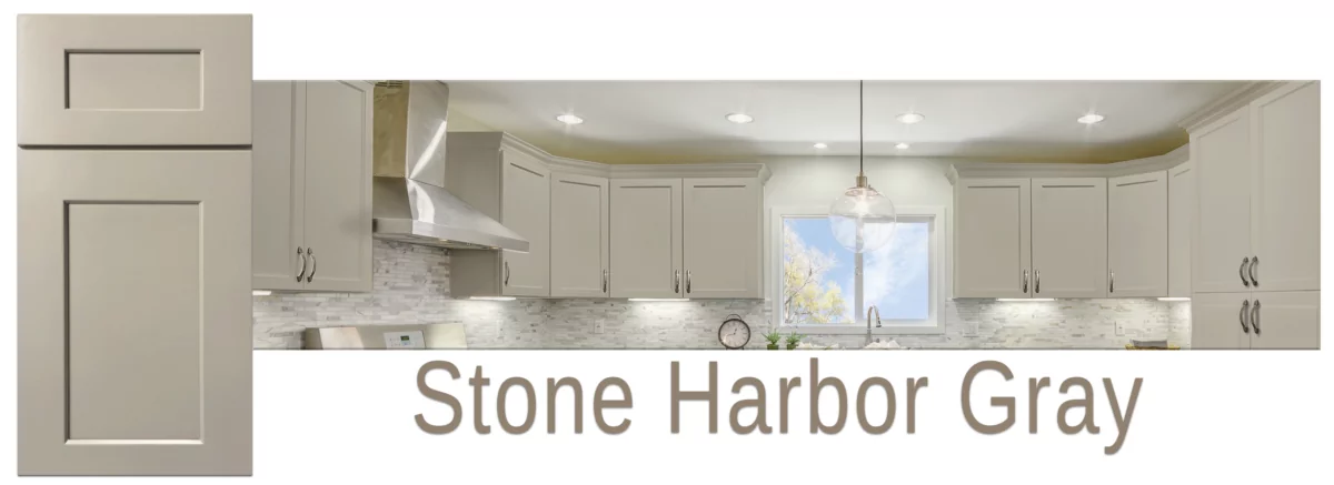 Ghi Stone Harbor Gray Kitchen Cabinets